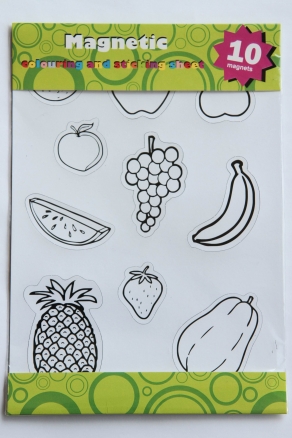 Magnetic colouring sheet