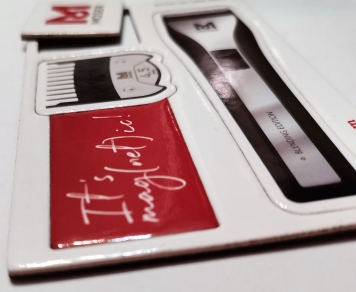 Magnetic set on cardboard