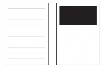 Magnetic notepad - magnet hidden