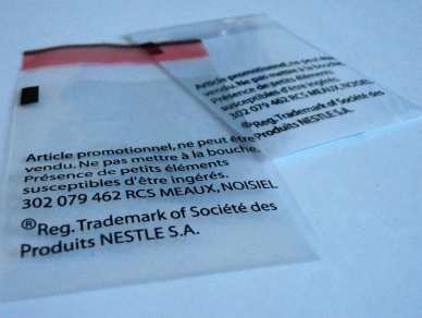 Polybags with imprint